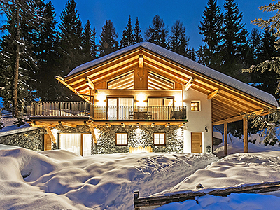 Luxus Skilodges in den Dolomiten Südtirol zu reservieren